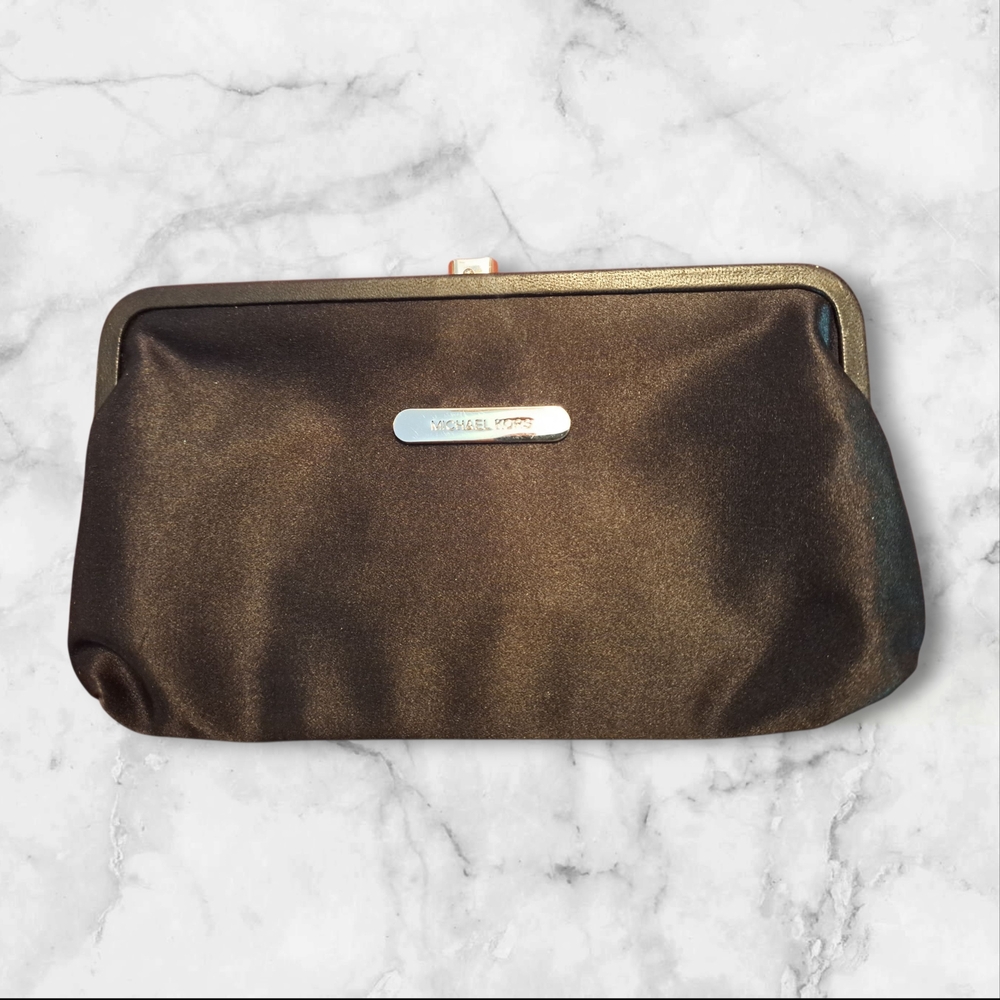 Michael Kors Brown Cosmetic Clutch